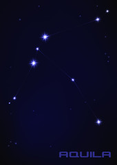 Aquila star constellation