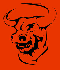 bull head vector