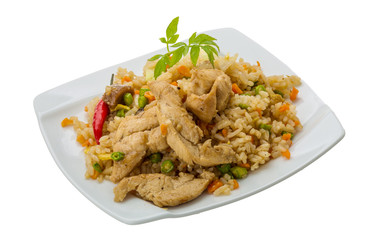 Fried rice with chicken