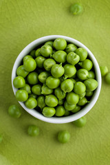 Fresh green peas