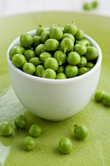 Fresh green peas