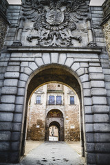 Fototapeta na wymiar walls of the city of Toledo in Spain, walled town