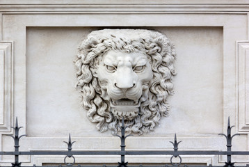 Lion Head High-Relief