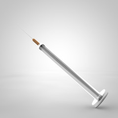 Fototapeta premium illustration of a syringe
