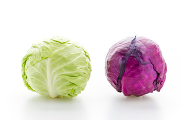 Obraz premium Cabbage isolated on white