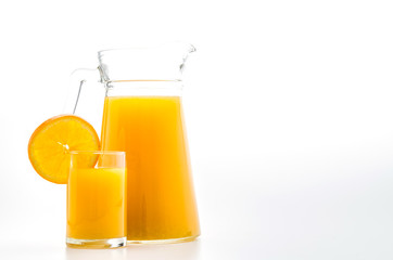 Orange juice glass