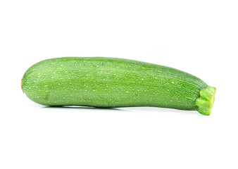 zucchini courgette Isolated on white