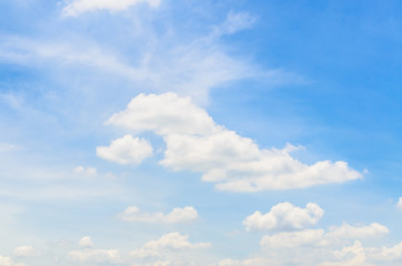 Naklejka na ściany i meble Cloud on blue sky