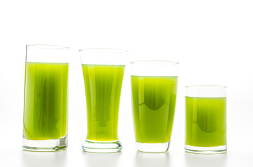 Kiwi juice glass