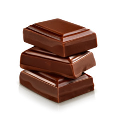 Chocolate pieces, vector illustration