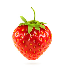 Ripe strawberry, vector illustration