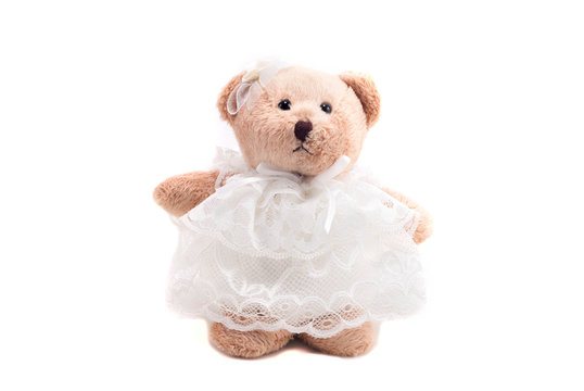 Teddy Bear in Wedding Dress