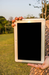 Digital Tablet in Hand
