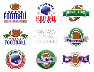 Fantasy Football Emblem Illustrations © enterlinedesign