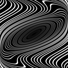 Design monochrome whirl ellipse movement background
