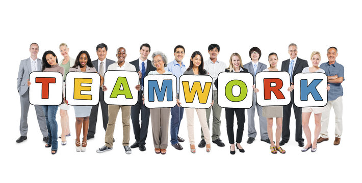 Multi-Ethnic Group of Business People and Teamwork Concepts