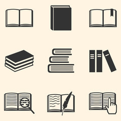 Vector Set of  Books Icons