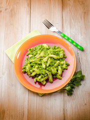 meat stew with peas cream