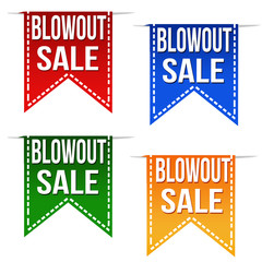 Blowout sale ribbons - obrazy, fototapety, plakaty