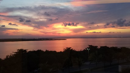 Cancun Lagoon Sunset