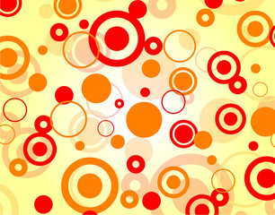 Vector fashion orange background