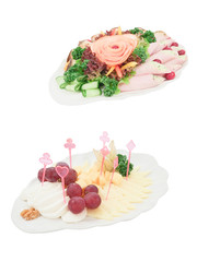 dishes and food on the served table