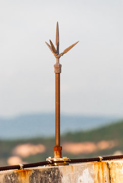 Lightning Rod on Rooftop
