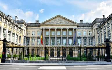 Fototapeta na wymiar Building of The Belgian Federal Parliament