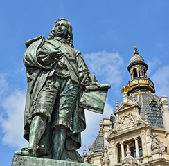 Fototapeta na wymiar Memorial of David Teniers The Younger in Antwerp