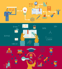 education and learning banners