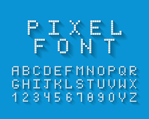 Pixel vector font