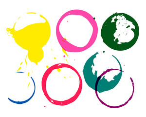 cup prints silhouettes