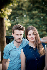 Obraz premium young beautiful couple lovers