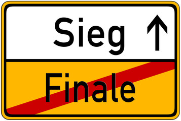 Obraz premium Sieg->Finale
