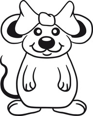 Süßes kleines Maus Mädchen Frau Girl