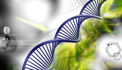 Dna in abstract design