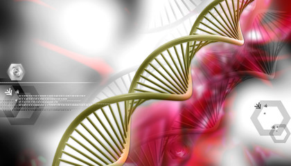 Dna in abstract design
