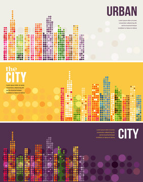 City - vector banners