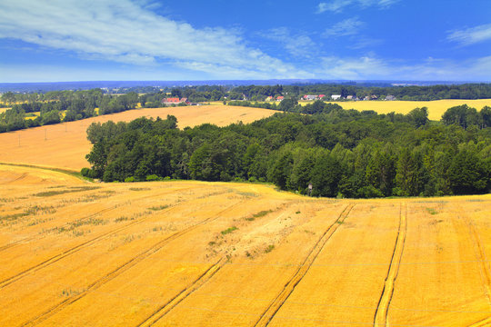Farmlands in Kashuby
