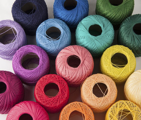 Colorful yarns