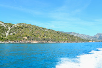 Naklejka premium Cala Gonone shoreline