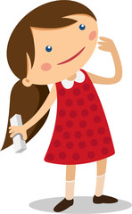 illustrations dreaming girl