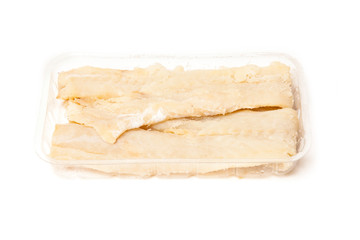 Pieces of salt cod fish
