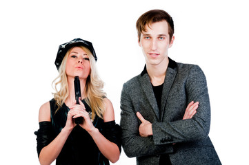 beautiful little girl in the car