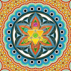 MERKABA, CHAKRAS, HEILIGE GEOMETRIE