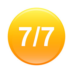 bouton internet seven by seven 7 7 icon orange