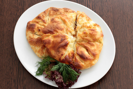 Johnny-cake with potatoes.