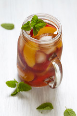 Peach ice tea