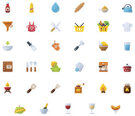 Cooking icon set