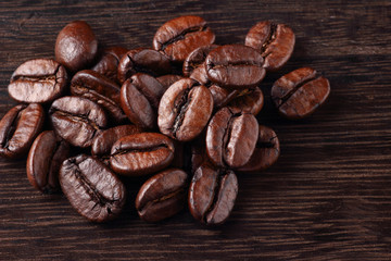 コーヒー豆のアップ